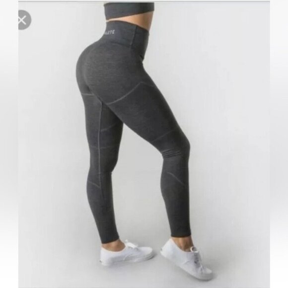 Alphalete R6 Revival Leggings. Small. Charcoal Gray - Picture 12 of 12
